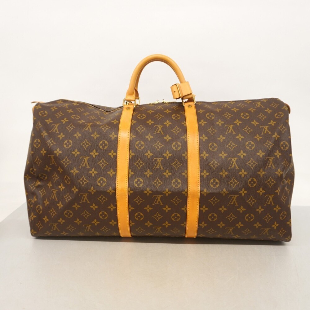 LOUIS VUITTON Brown Monogram Keepall 60 Boston Bag - Picture 14 of 14